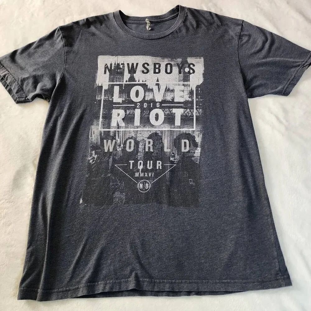 Next Level Apparel Need Boys 2016 Love Riot Workd Tour Tshirt With Graphics Size